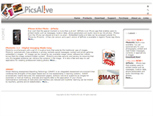 Tablet Screenshot of picsalive.com